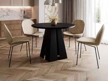 Design Esstisch Schwarz stabil modern TRENDI