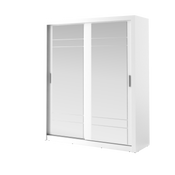 Schwebetürenschrank mit Spiegel ARTI 08 Weiß