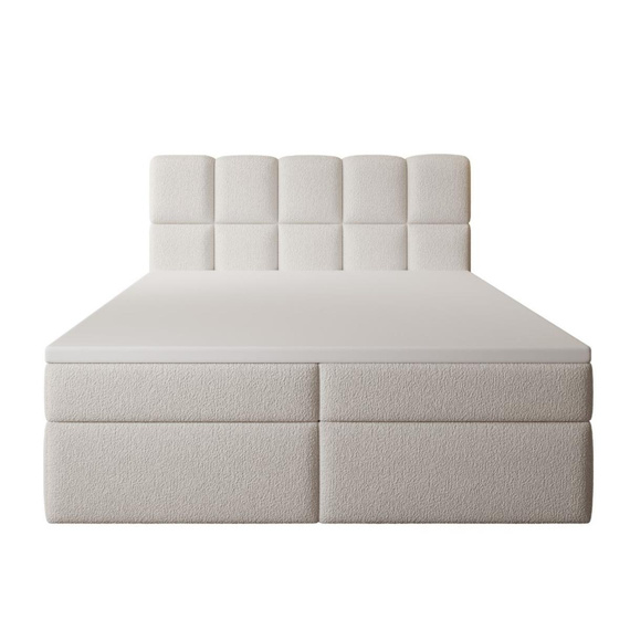 Schlafkomfort Boxspringbett 160x200 Weiß PUENTE