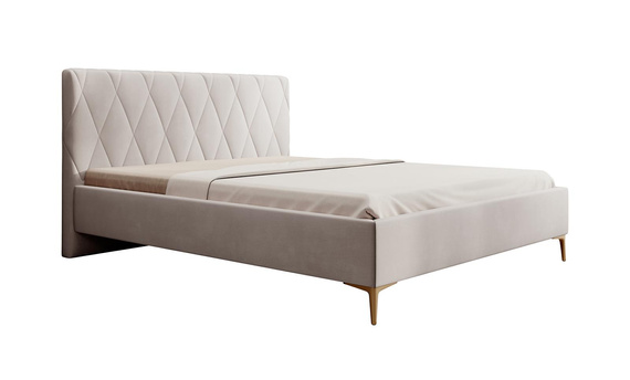 Polsterbett ohne Bettkasten HILT Beige