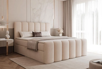 mit Topper \ 200x200 \ Beige \ Velvet