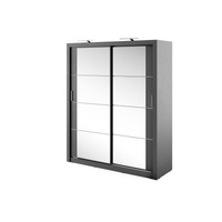 Mehrweckschrank mit Spiegel ARTI 03 Schwarz