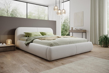 Komfort Doppelbett mit Polsterung 180x200 Weiß