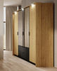 Kleiderschrank mit 2 Schubladen und Spiege STIK mit LED