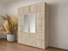 Kleiderschrank mit 3 Schubladen ALEX Eiche sonoma