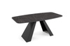 Esstisch mit Metalluntergestell 180 Schwarz Marmor LENO