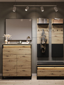 Garderoben-Set LIMA Eiche Artisan/Schwarz