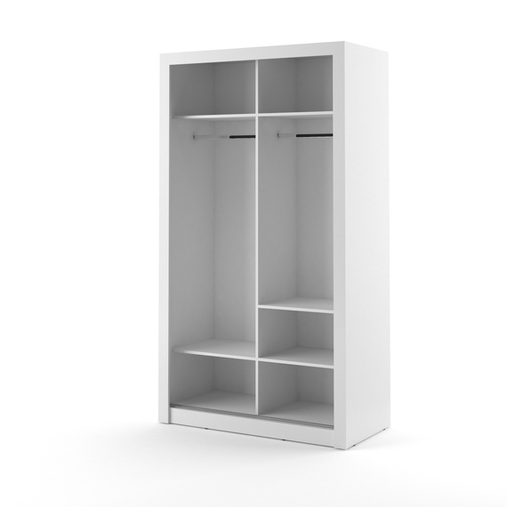 Schwebetürenschrank mit Spiegel ARTI 06  Weiß