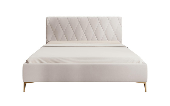 Polsterbett ohne Bettkasten HILT Beige