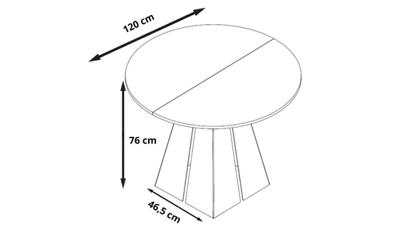 Tisch Weiß ausziehbar stabil Design TRENDI