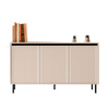 Moderne Kommode Lamellenfront beige CIAO