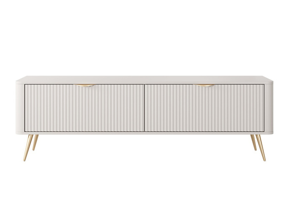 TV Tisch beige mit goldenen griffen BELLO