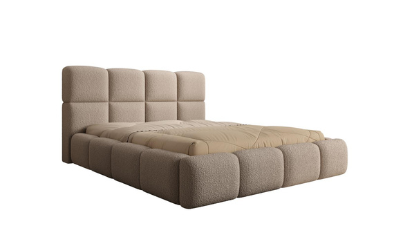 Polsterbett mit Bettkasten MERID Beige 180x200
