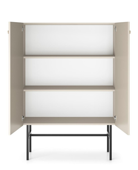 Hochkommode zwei Türen Beige DAVS