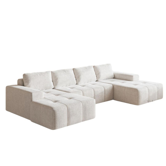Modernes Ecksofa U Form Creme