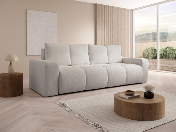 Gemütliche Schlafcouch Grau DENVER