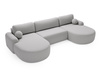 Ecksofa U Form Breite 377 OLIO Grau