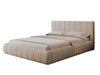 Elegant Designerbett Beige 120x200 Holzrahmen MISS