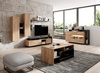 Couchtisch mit Regalen MONIAS Eiche Craft+Anthrazit