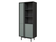 Elegant design Bücherregal Salbei/Anthrazit MALTS