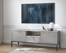 TV-Schrank mit Schublade und 2 Türen NANCY  Lowboard mit Lamellen