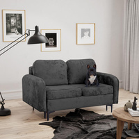 Schlafsofa klein 157 cm breit BELLA Graphit