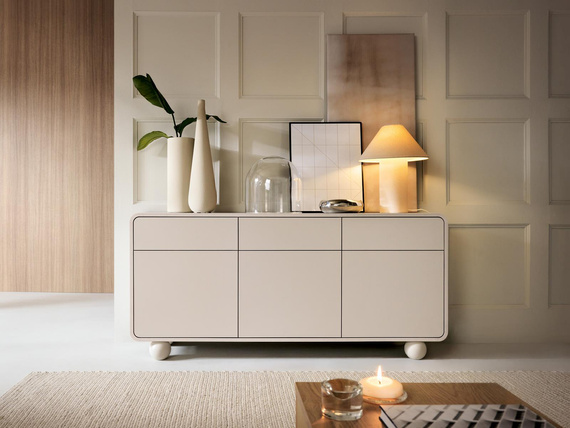 Kommode mit runden Füßen Beige ALDOS