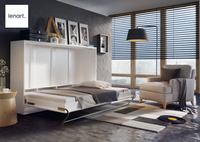 Horizontal Wandklappbett Lenart CONCEPT PRO Weiß Matt 90