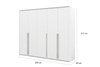 Geräumige Garderobe für den Flur GOLDAS BEIGE