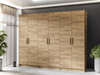 Kleiderschrank POLA Breite: 234 cm Eiche craft