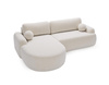 Design Ecksofa L Form OLIO Weiß