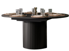 Stilvollrt Esstisch MODERNO Schwarz