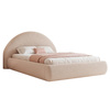 Stilvolles Polsterbett Beige 140x200