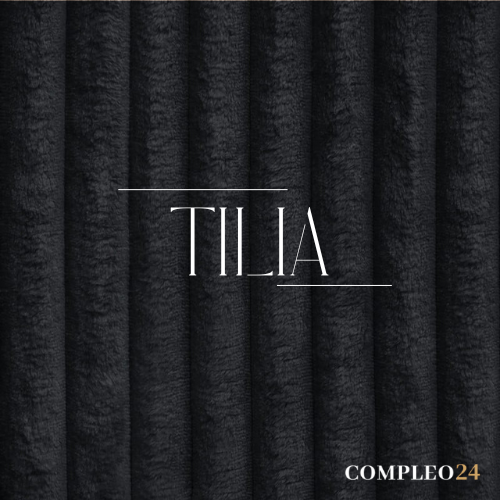 Boxbett mit Bettkästen Schwarz Cordstoff 160x200 NEL