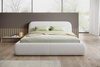 Komfort Doppelbett mit Polsterung 160x200 Weiß