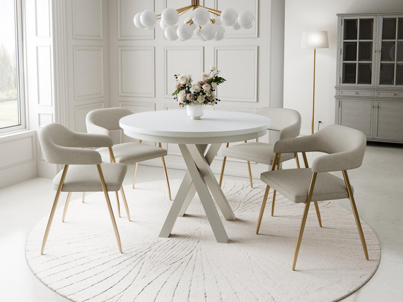 Platzsparender Esstisch LOFTO Weiß