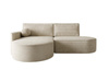  Ecksofa L Perfekte Wahl für moderne Interiors Creme MORENO