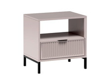 Nachttisch mit Schublade VIVAS, Breite: 54.5, Dekorative Lamellen