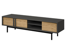 TV-Schrank mit 3 Türen Eiche geölte/ Anthrazit MALTS