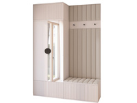 Elegant Garderoben-Set mit Lamellen Kaschmir PORTOFINO