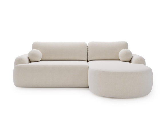 Freistehendes Ecksofa L Form OLIO Weiß