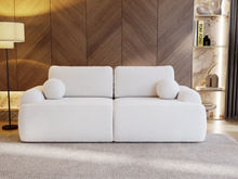 Bequemes Schlafsofa modern Weiß OLIO