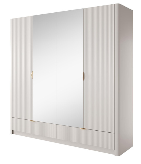  Drehtürenschrank mit Lamellen Cashmir BELLO