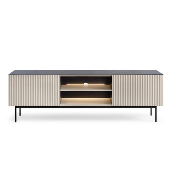 TV-Schrank Kaschmir elegant gerillte Front OMBIS