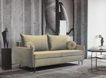 Velvet, Sofa 215 cm breit, Modern design, Metallfüße LEO