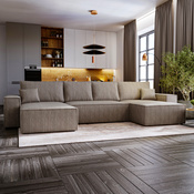 Ecksofa U-Form MALAG Beige