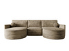 Ecksofa U Form ohne Schlaffunktion OLIO Beige