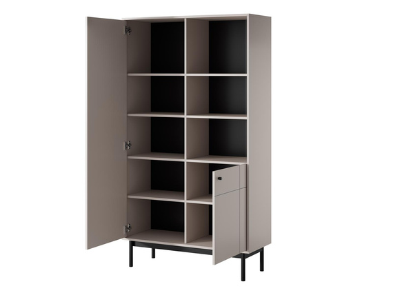 Regal Scandi mit 2 Türen LONDON Breite: 103,5 cm