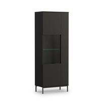 Vitrine mit zwei Türen MENS Schwarz