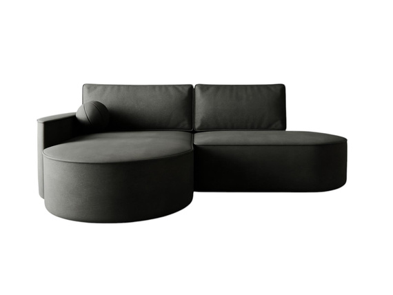 Exklusives Ecksofa L Graphit MORENO